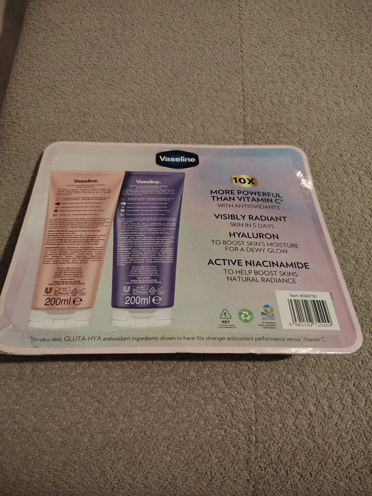 Vaseline Gluta-Hya Body Lotion Set - Image 2