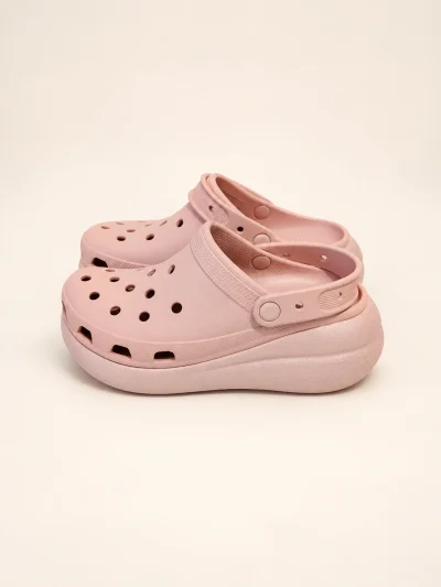 Crocs Pink Platform Clogs — Size 6 — product photograph