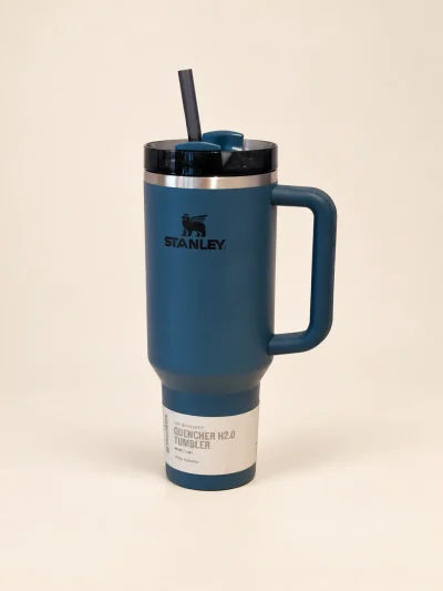 Stanley Quencher H2.0 FlowState Tumbler — Blue, 1.18 L — product photograph