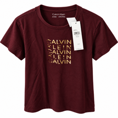 Calvin Klein Burgundy Logo T-Shirt