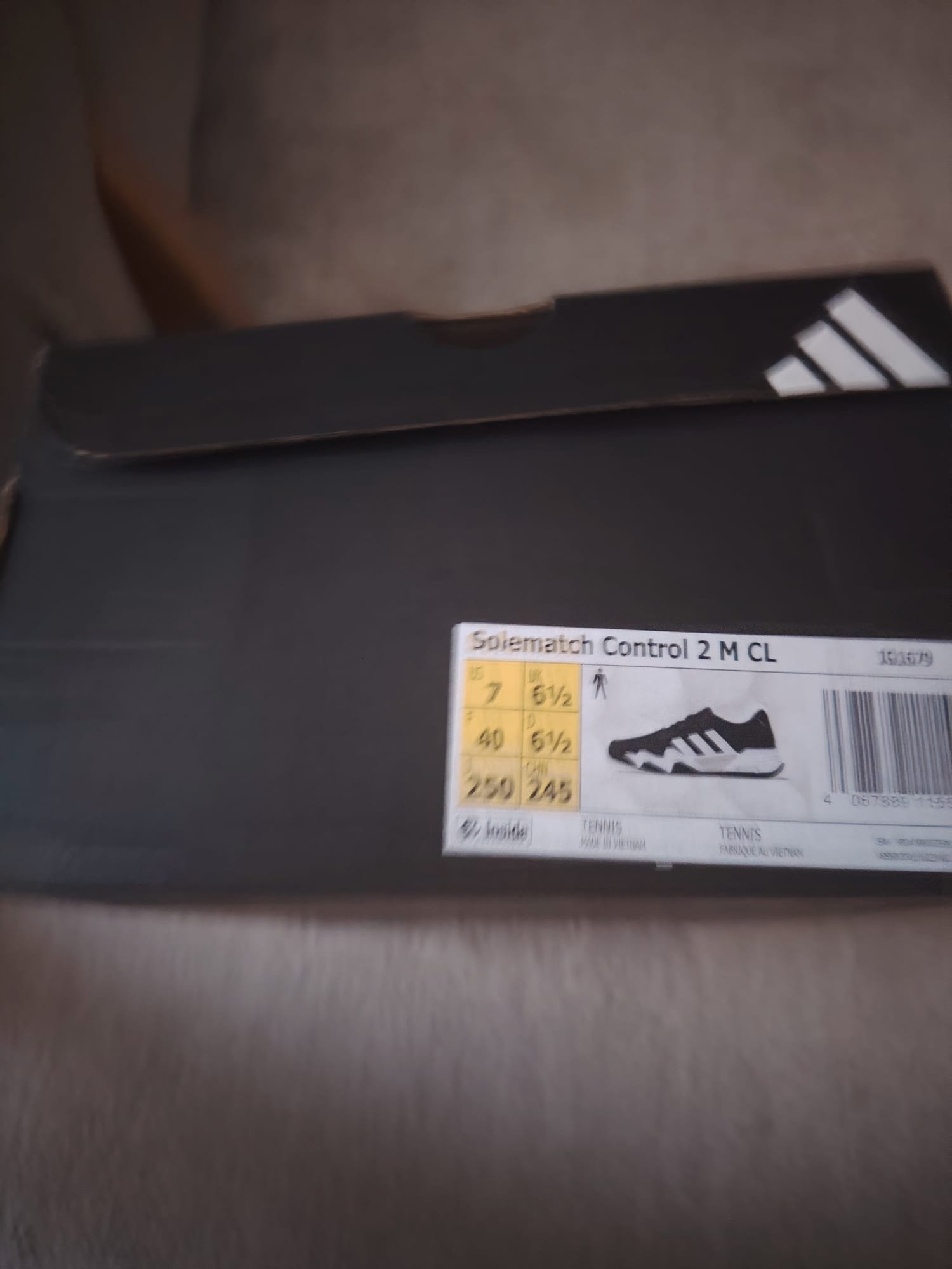 adidas Solematch Control 2 M CL Tennis Shoes — UK 6.5 — original product photograph 2