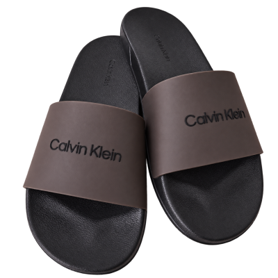 Calvin Klein Logo Pool Slides — UK 8 / EU 42