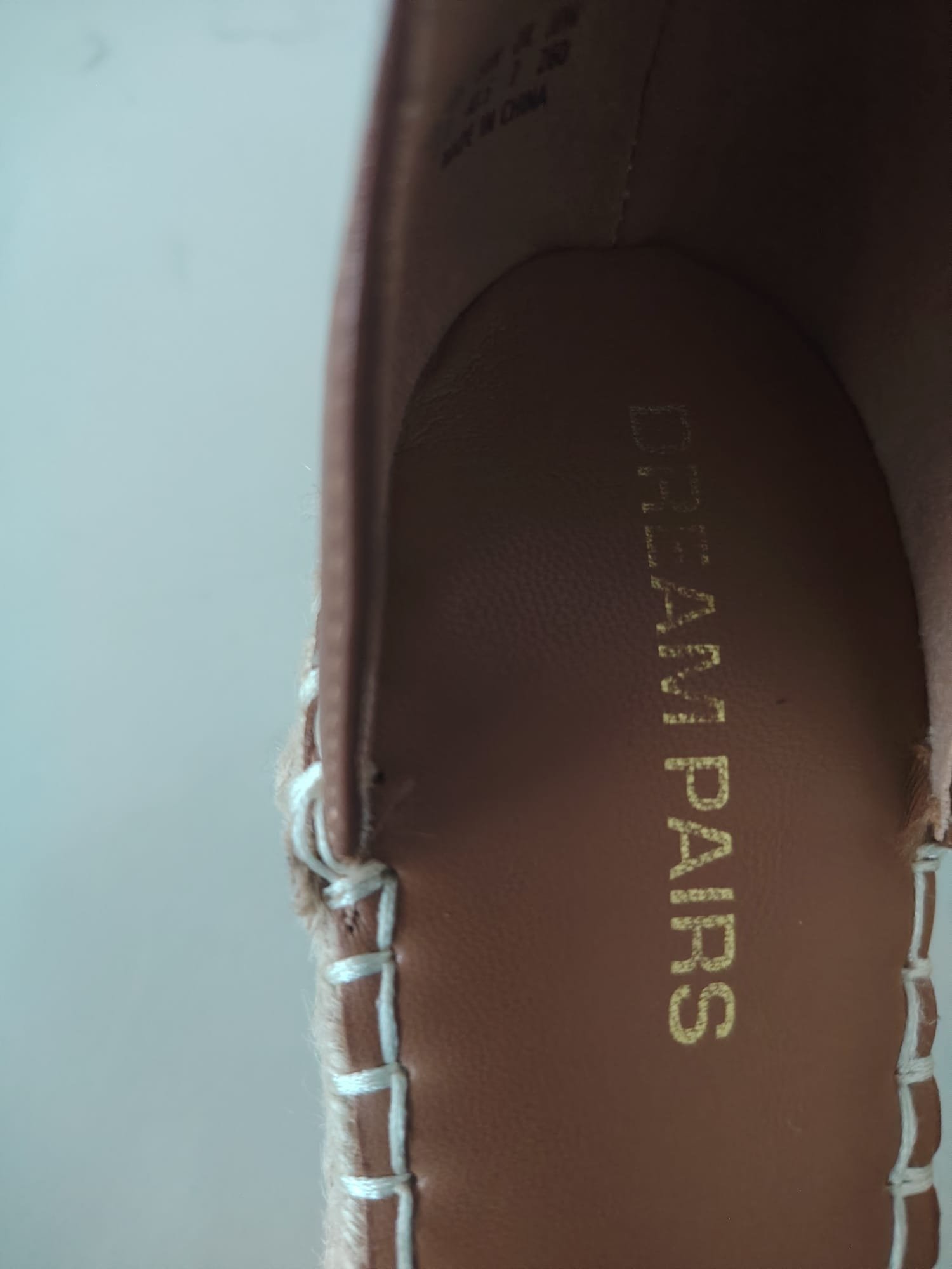 Dream Pairs Espadrille Wedge Sandals — Tan — original product photograph 2