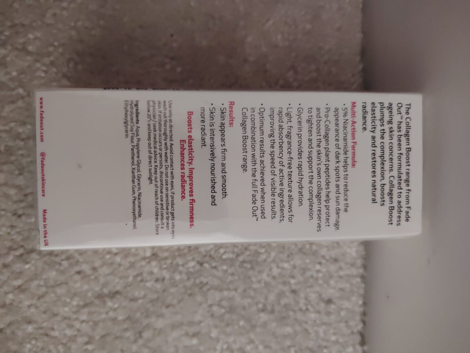 Fade Out Collagen Boost Concentrated Brightening Serum — original product photograph 2