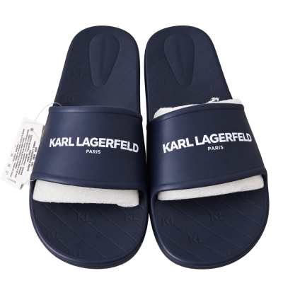 Karl Lagerfeld Paris Logo Slides — Navy, EU 41