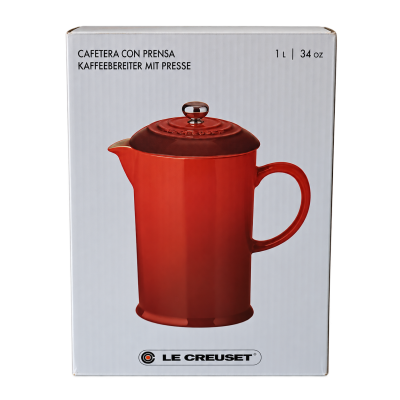 Le Creuset Stoneware Cafetière — Red, 1 L
