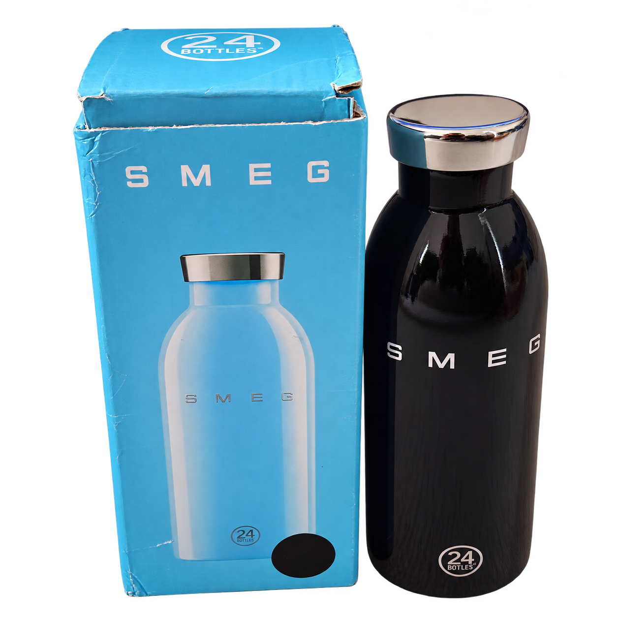 SMEG x 24Bottles Insulated Bottle — Black, 500 ml