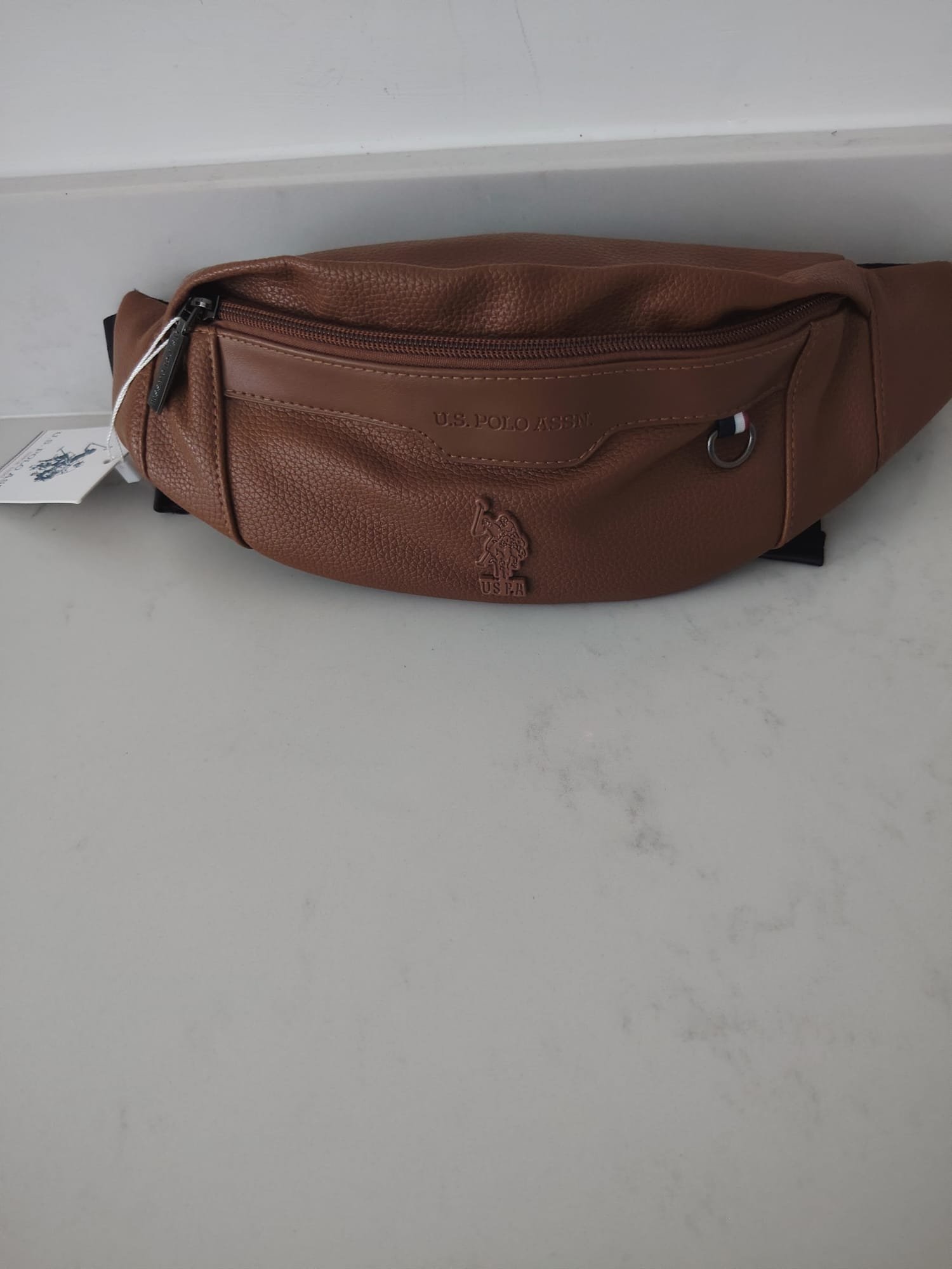U.S. Polo Assn. Waist Bag — Tan — original product photograph 1