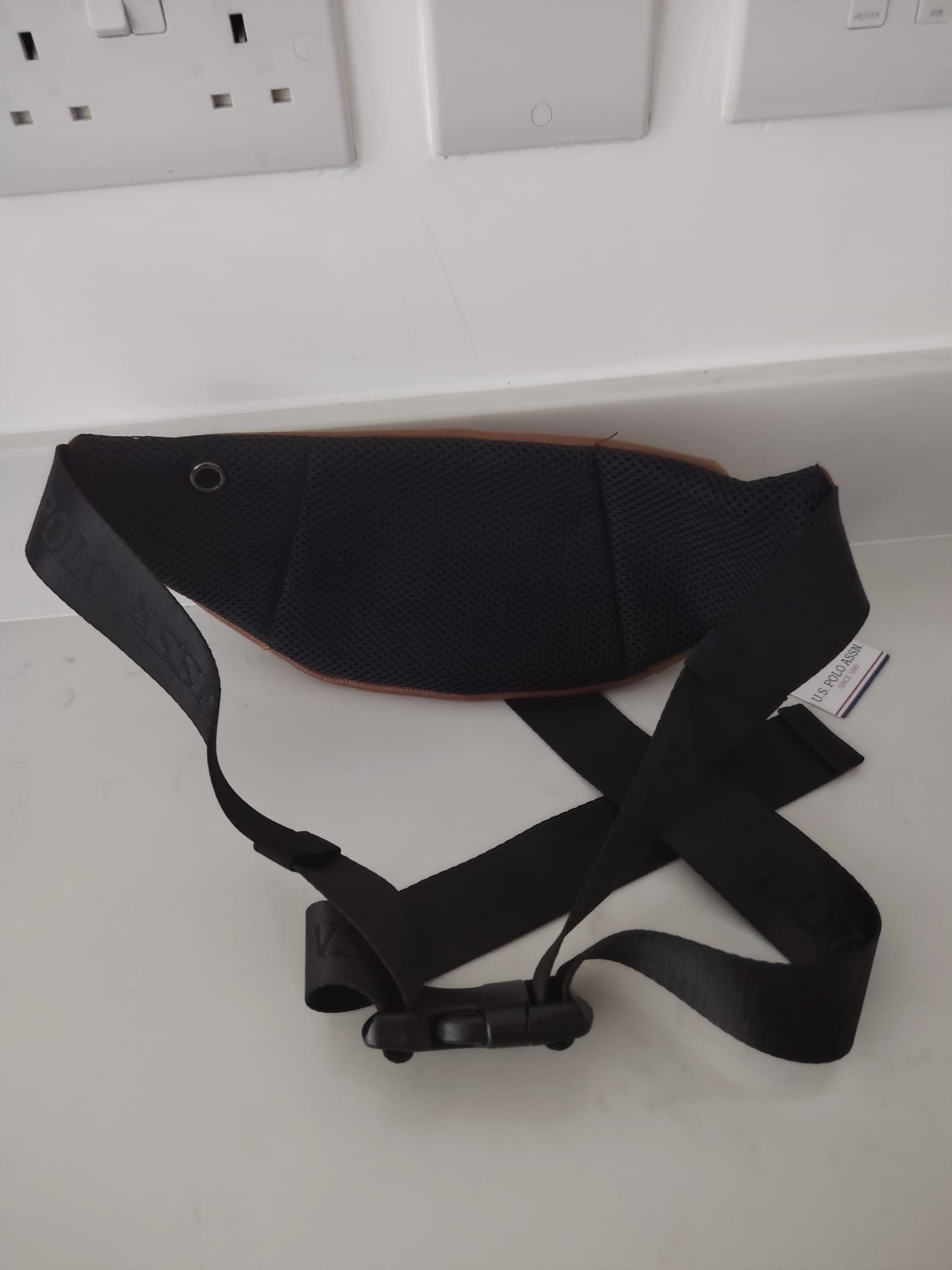 U.S. Polo Assn. Waist Bag — Tan — original product photograph 2
