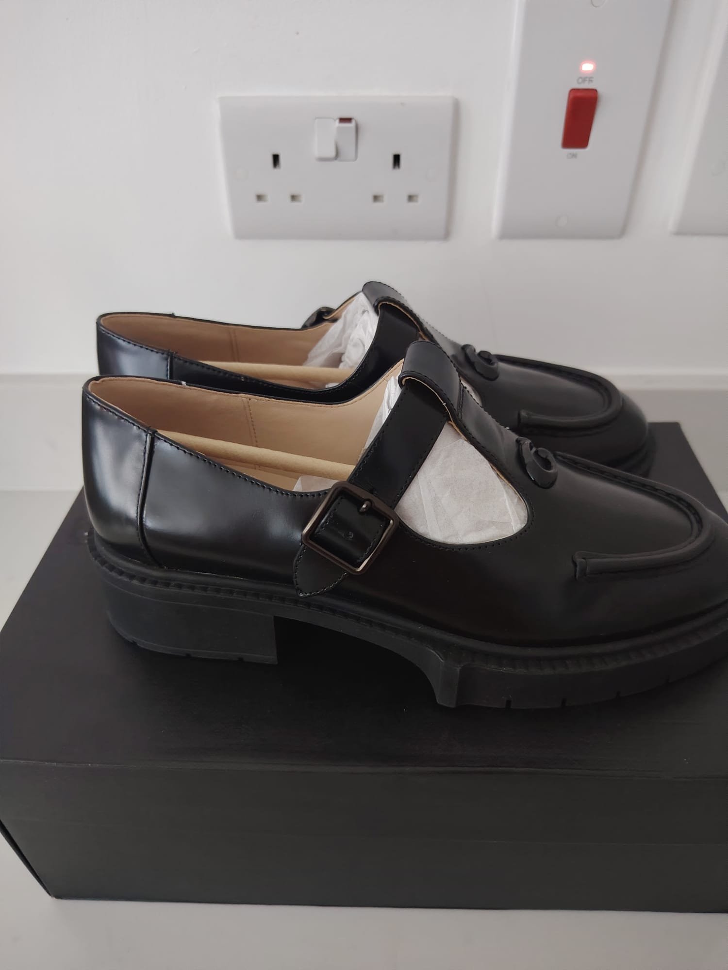 Coach Liv Leather Mary Janes — Black, UK 7 — original product photograph 1