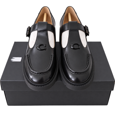 Coach Liv Leather Mary Janes — Black, UK 7