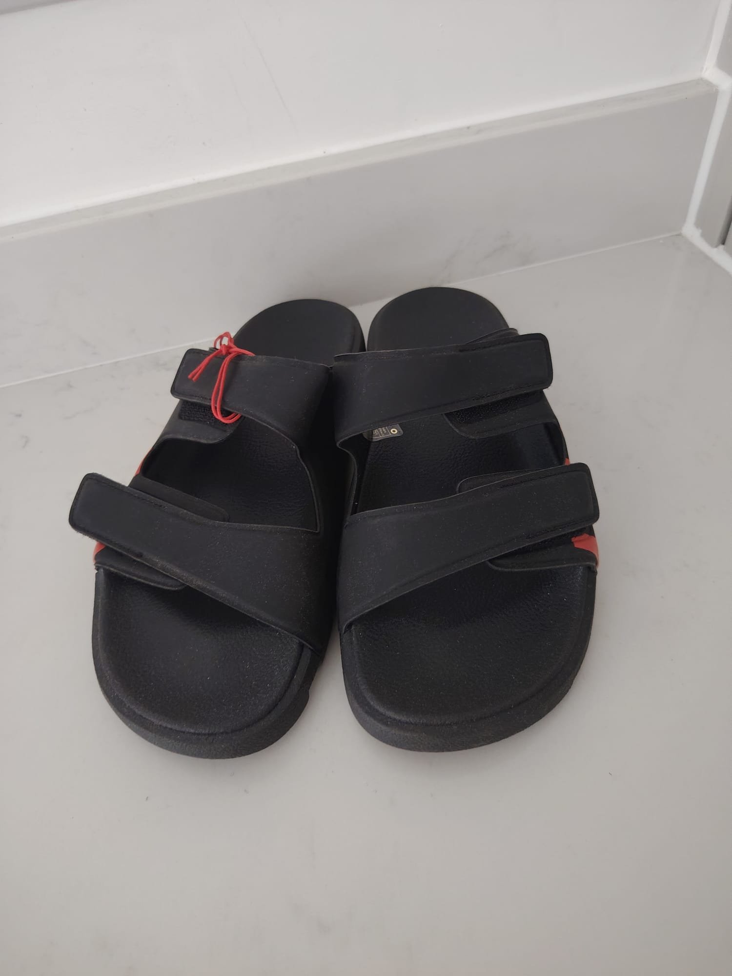 HUGO Evander Logo Sandals — Black, UK 10 — original product photograph 1