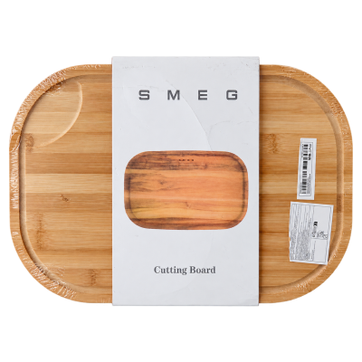 SMEG Acacia Wood Cutting Board — 42 × 28 cm