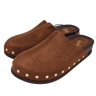 Seychelles Studded Clogs — Brown, Size 8